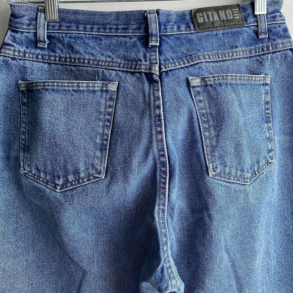 Gitano Women’s Mom Jeans 32 X 31 High Waisted Tapered Leg Blue Denim Vtg 90's - Picture 4 of 12